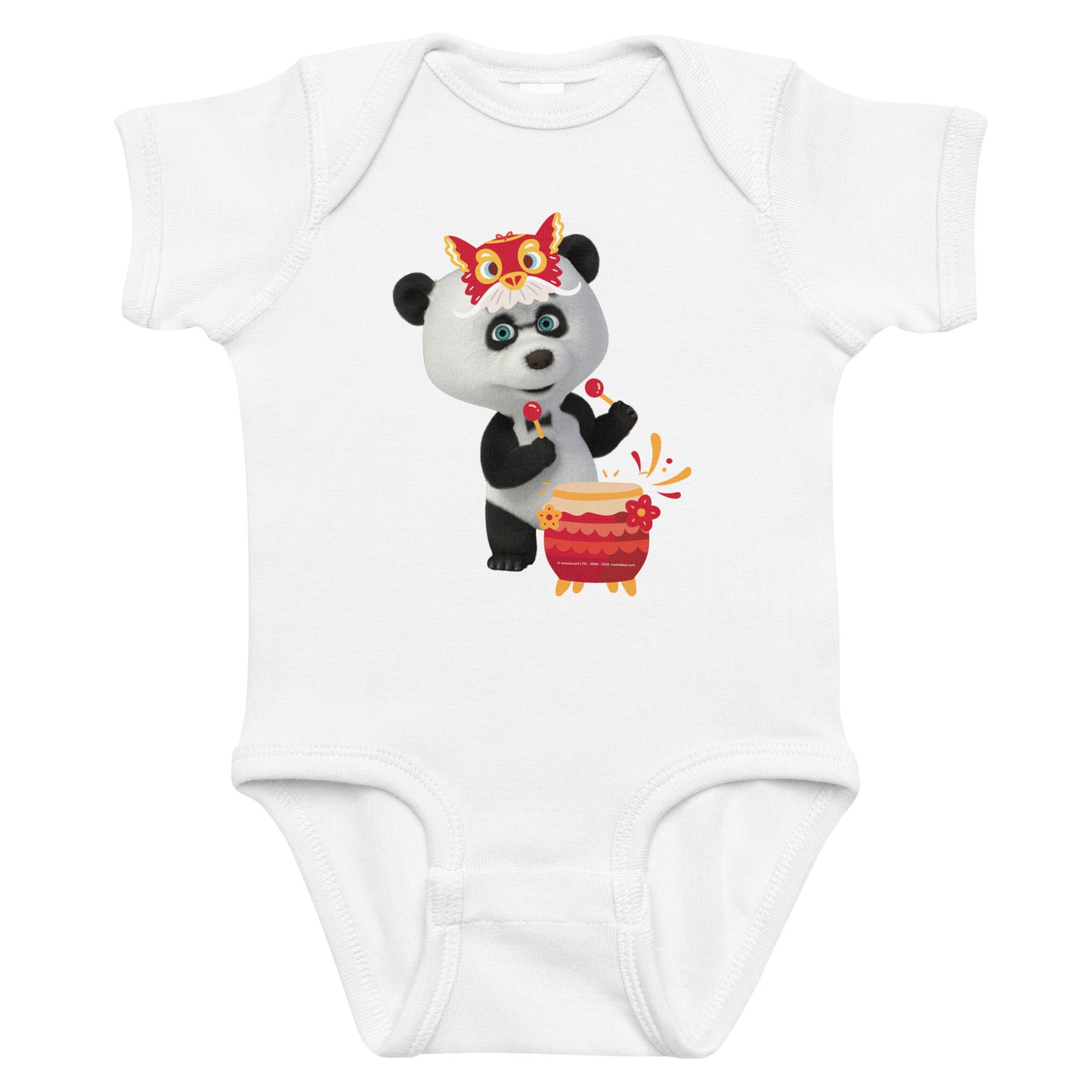 Masha and the Bear Friends Lunar Horse Infant bodysuit White T-SHIRT