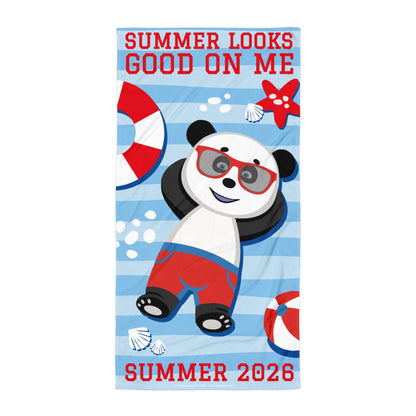 Masha and the Bear Friends Summer Looks Good Towel 30″×60″ SUBLIMATION