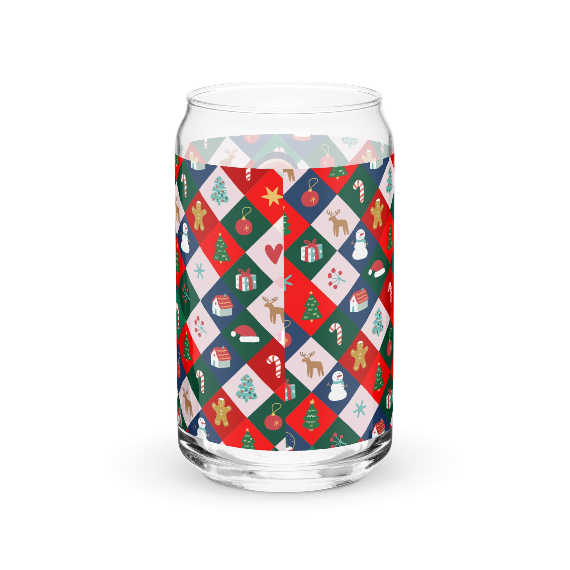 Masha and the Bear Friends Christmas Can-shaped glass