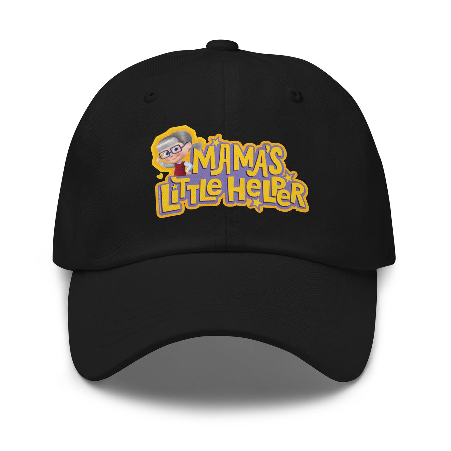 Masha and the Bear Friends Mama's Little Helper Dad hat Black EMBROIDERY