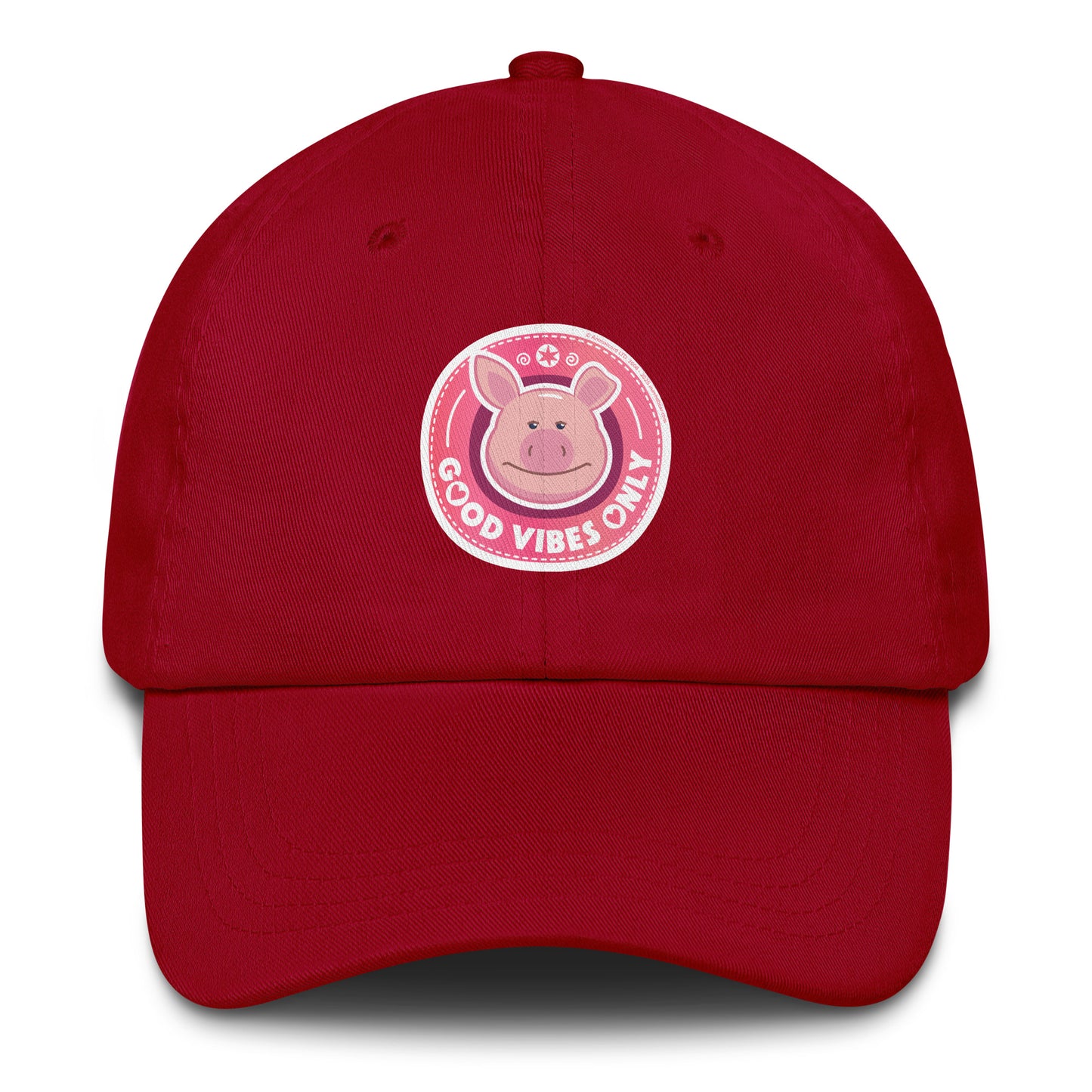 Masha and the Bear Friends: Emoji Dad hat Cranberry EMBROIDERY