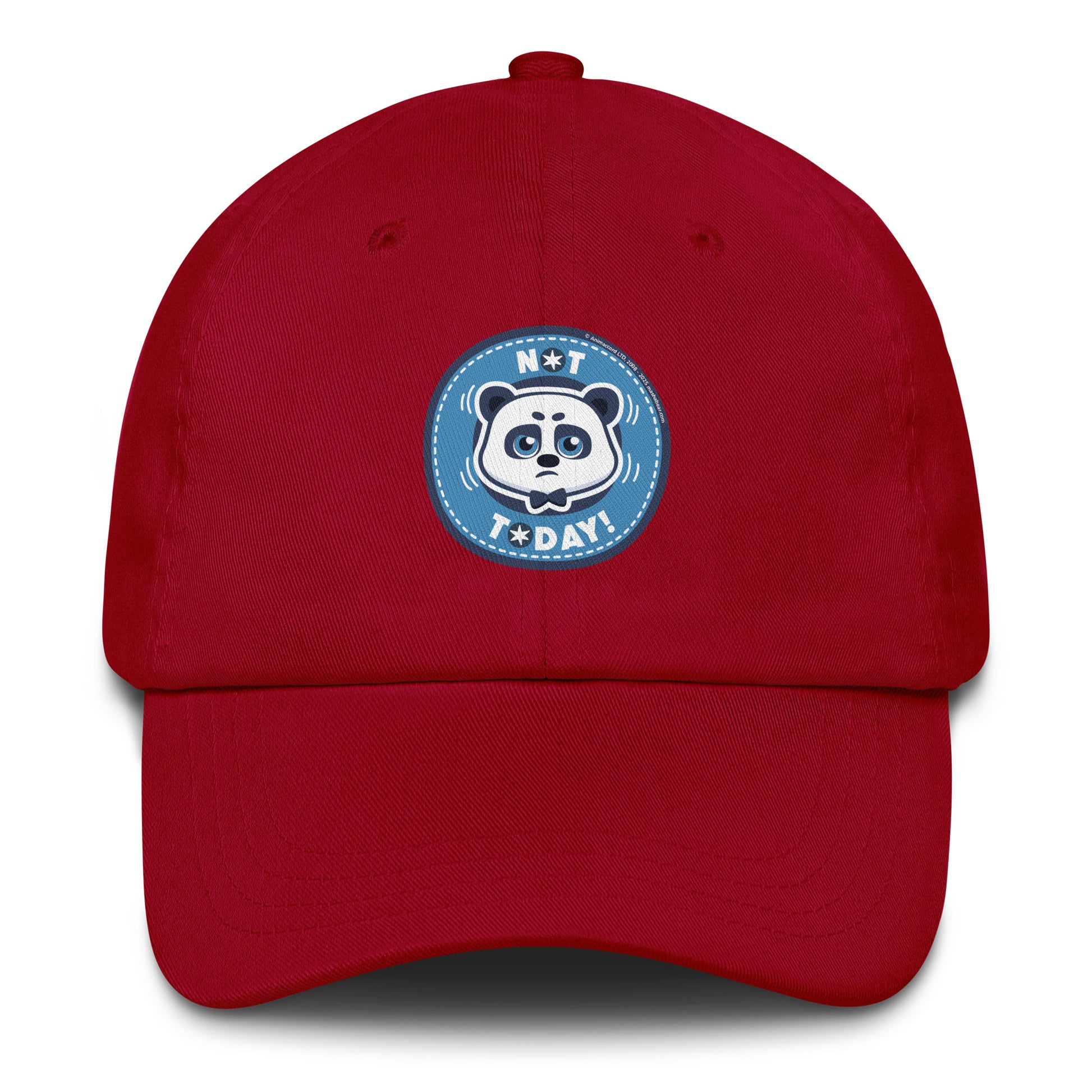 Masha and the Bear Friends: Emoji Dad hat Cranberry EMBROIDERY