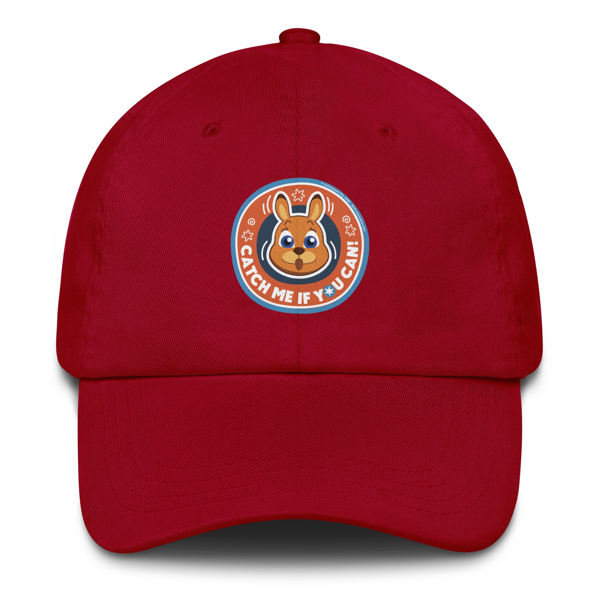 Masha and the Bear Friends: Emoji Dad hat Cranberry EMBROIDERY