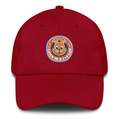 Masha and the Bear Friends: Emoji Dad hat Cranberry EMBROIDERY