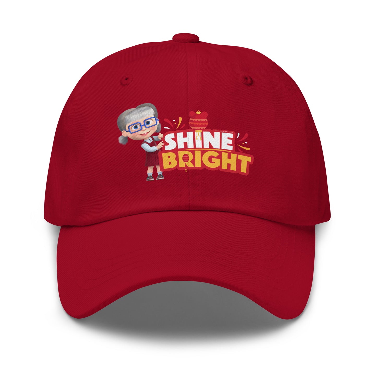 Masha and the Bear Friends Lunar Horse Dad hat Cranberry EMBROIDERY