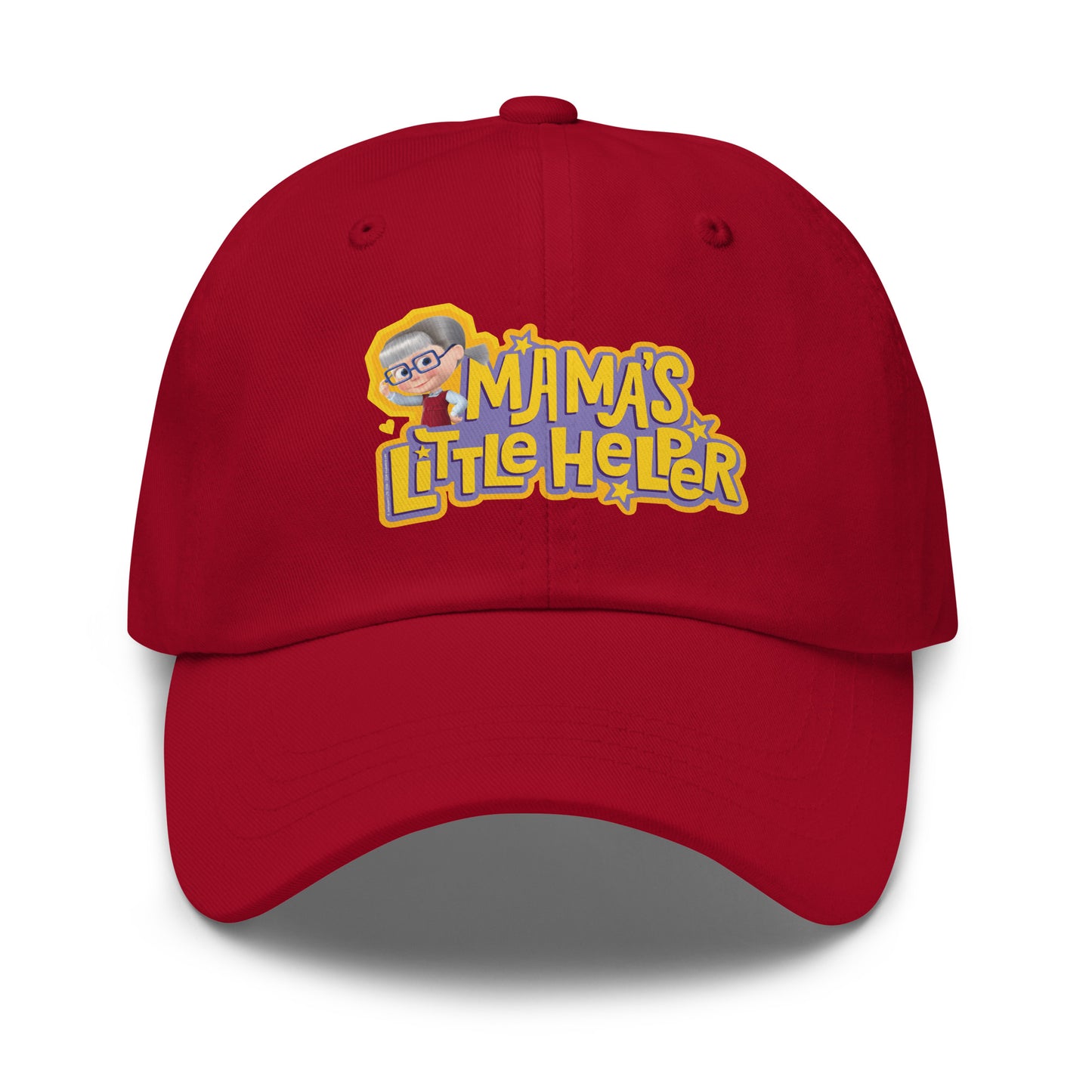 Masha and the Bear Friends Mama's Little Helper Dad hat Cranberry EMBROIDERY
