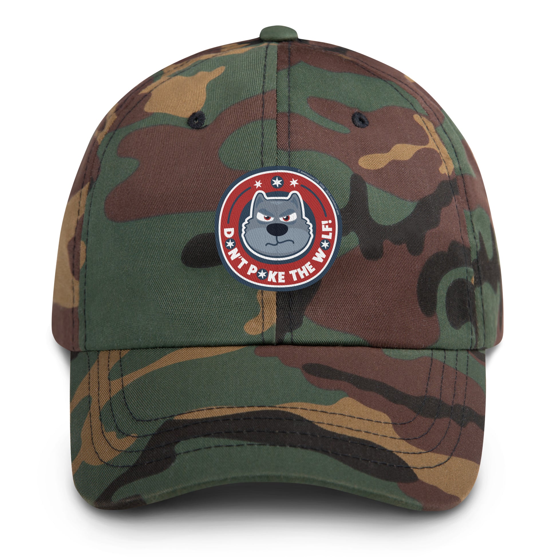 Masha and the Bear Friends: Emoji Dad hat Green Camo EMBROIDERY