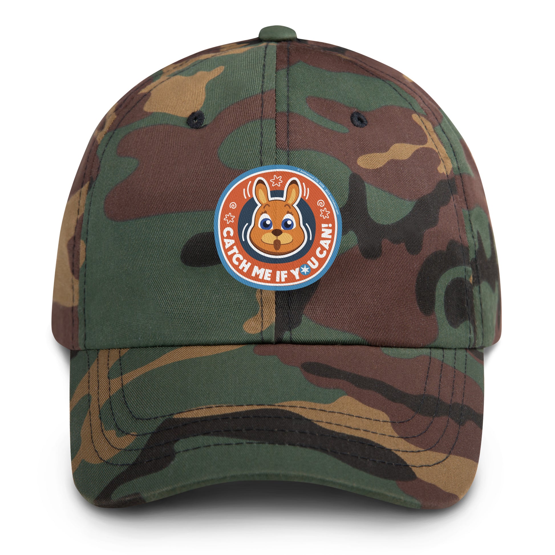 Masha and the Bear Friends: Emoji Dad hat Green Camo EMBROIDERY