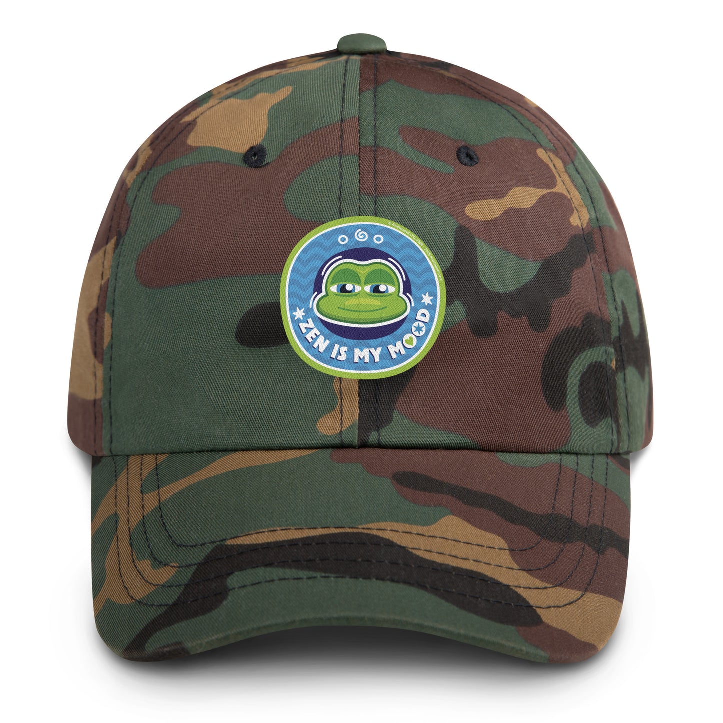 Masha and the Bear Friends: Emoji Dad hat Green Camo EMBROIDERY