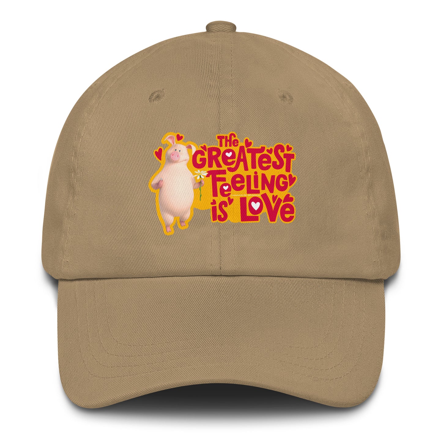 Masha and the Bear Friends Love Day Dad hat Khaki EMBROIDERY