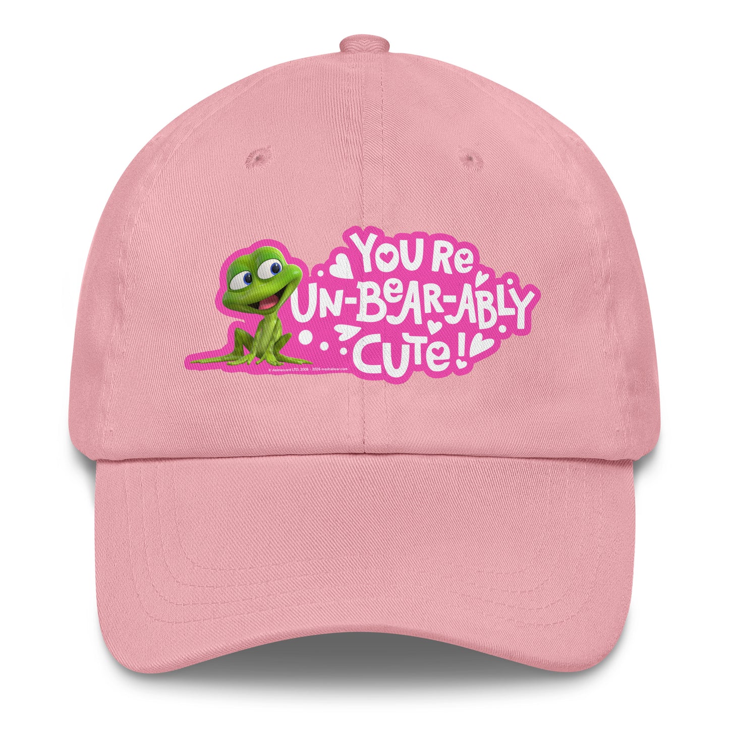 Masha and the Bear Friends Love Day Dad hat Pink EMBROIDERY