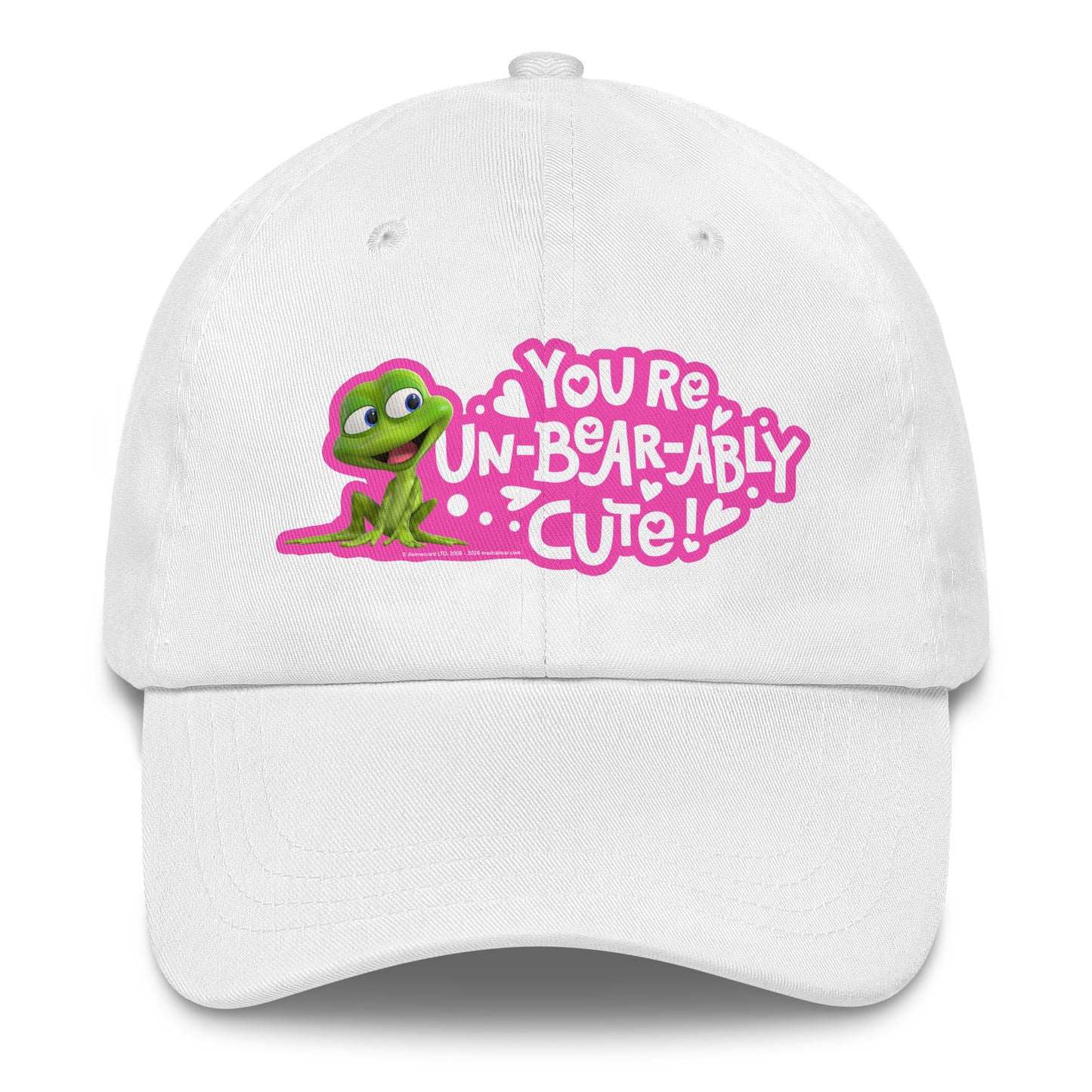 Masha and the Bear Friends Love Day Dad hat White EMBROIDERY