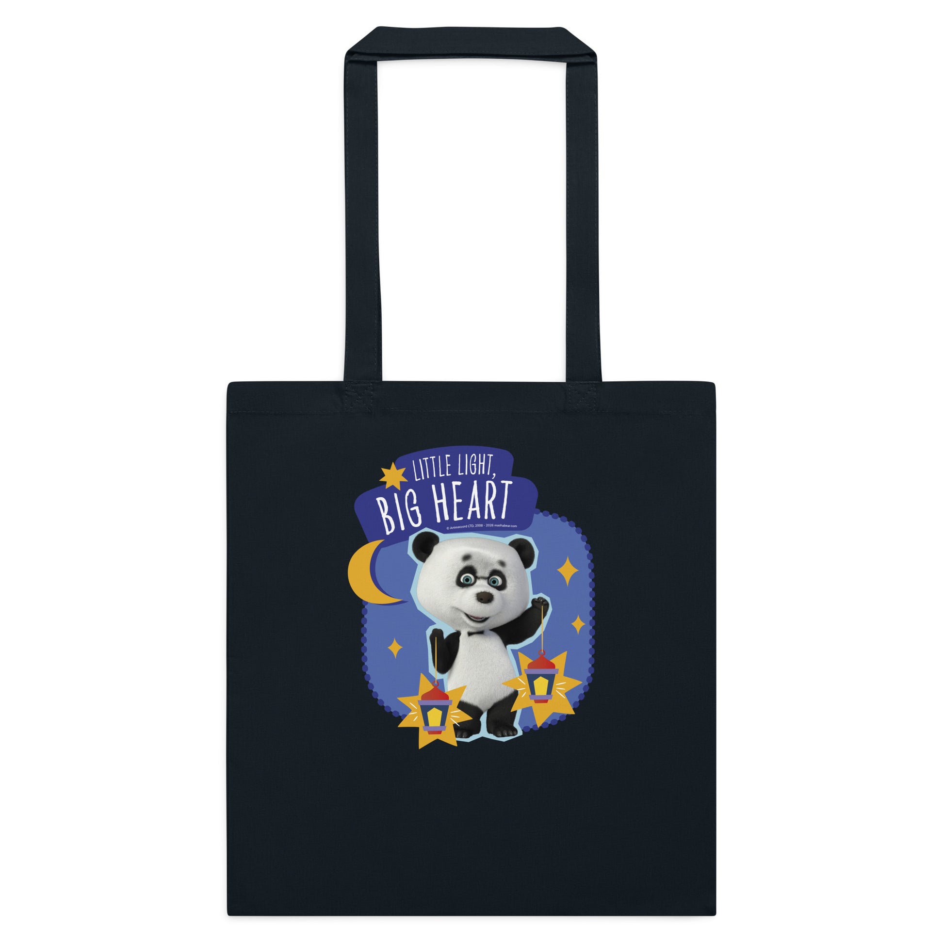 Masha and the Bear Friends Big Heart Cotton color tote bag Default Title DTFILM