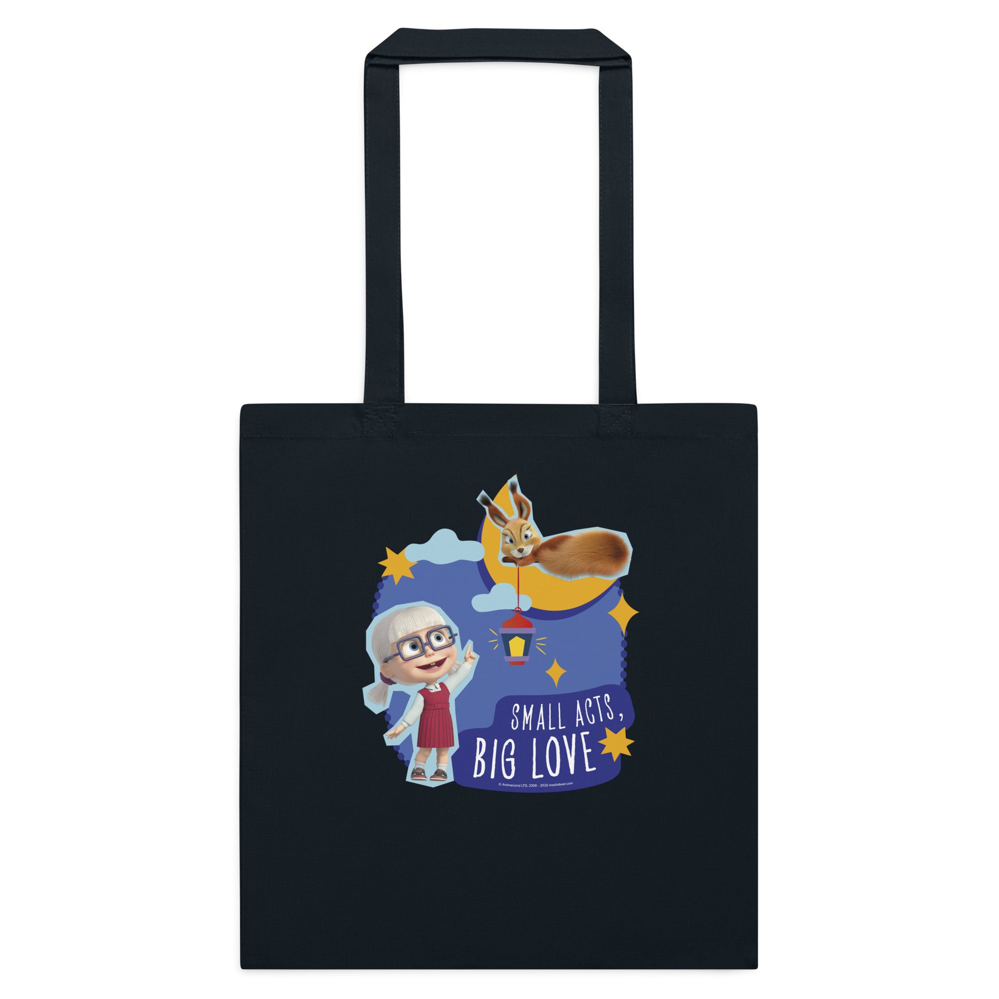Masha and the Bear Friends Big Love Cotton color tote bag Default Title DTFILM