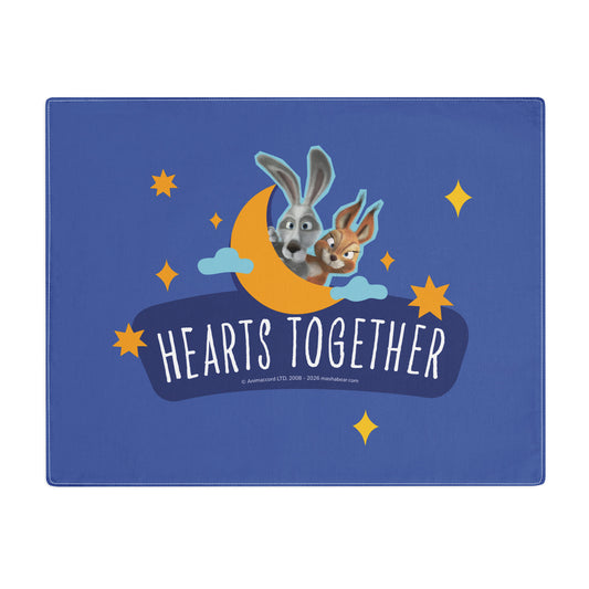 Masha and the Bear Friends Hearts Together Cotton placemat Default Title DIRECT-TO-FABRIC