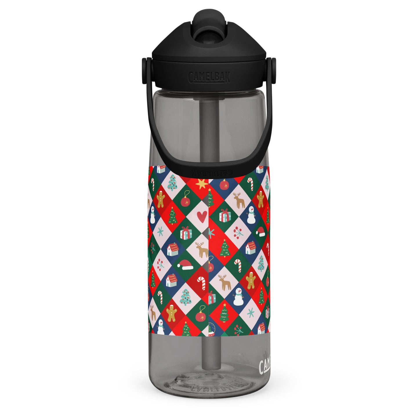 Masha and the Bear Friends Christmas Flip straw water bottle DRINKWARE