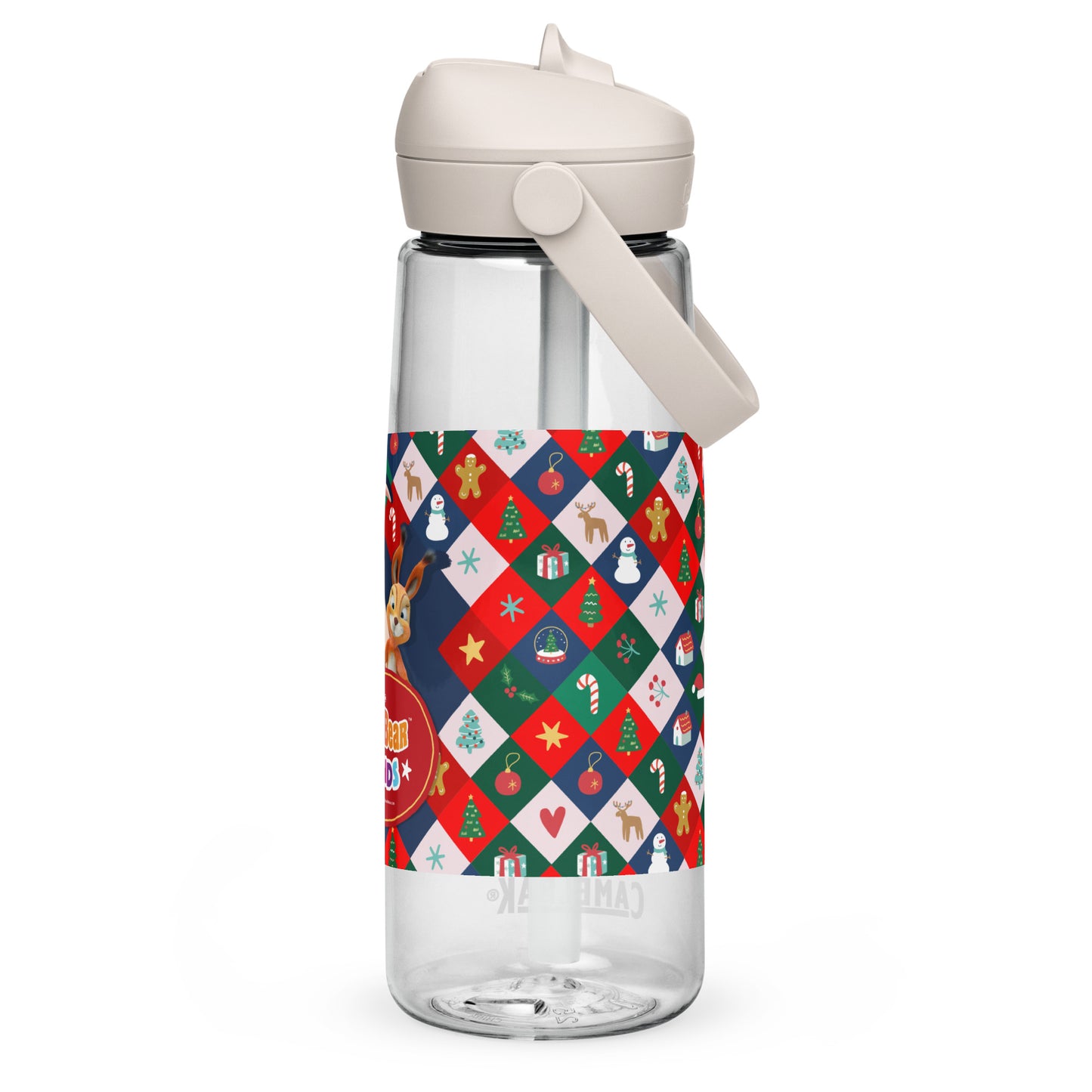 Masha and the Bear Friends Christmas Flip straw water bottle DRINKWARE