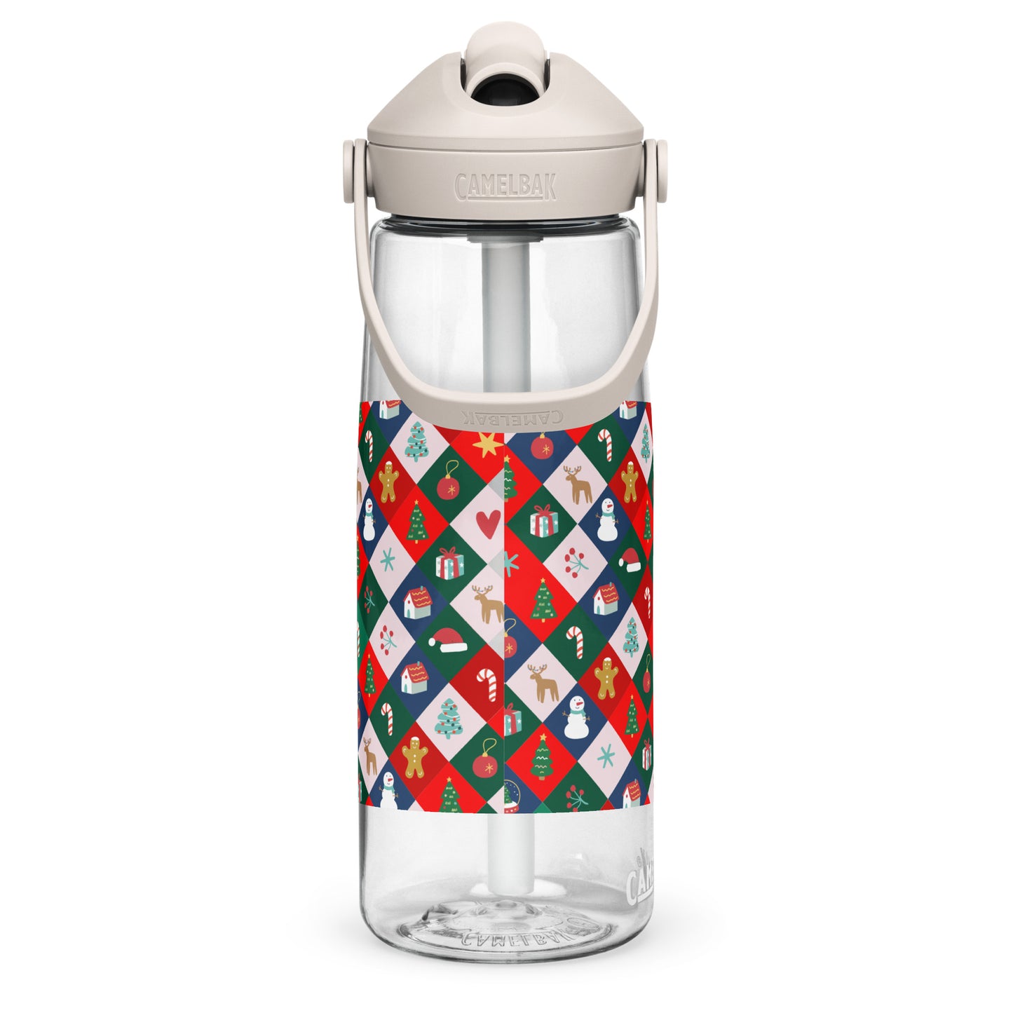 Masha and the Bear Friends Christmas Flip straw water bottle DRINKWARE