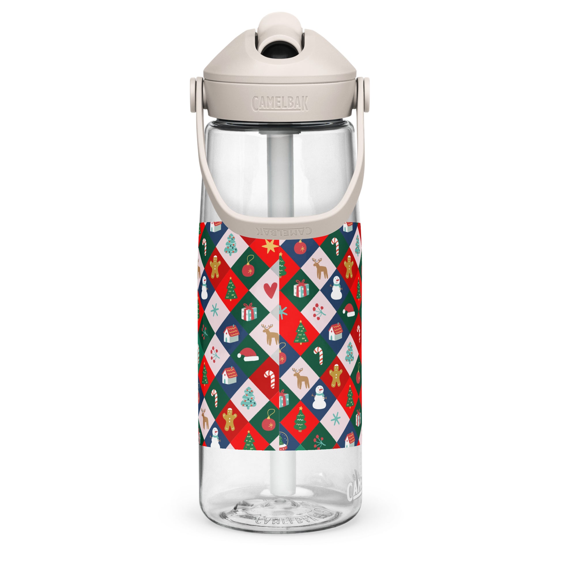 Masha and the Bear Friends Christmas Flip straw water bottle DRINKWARE