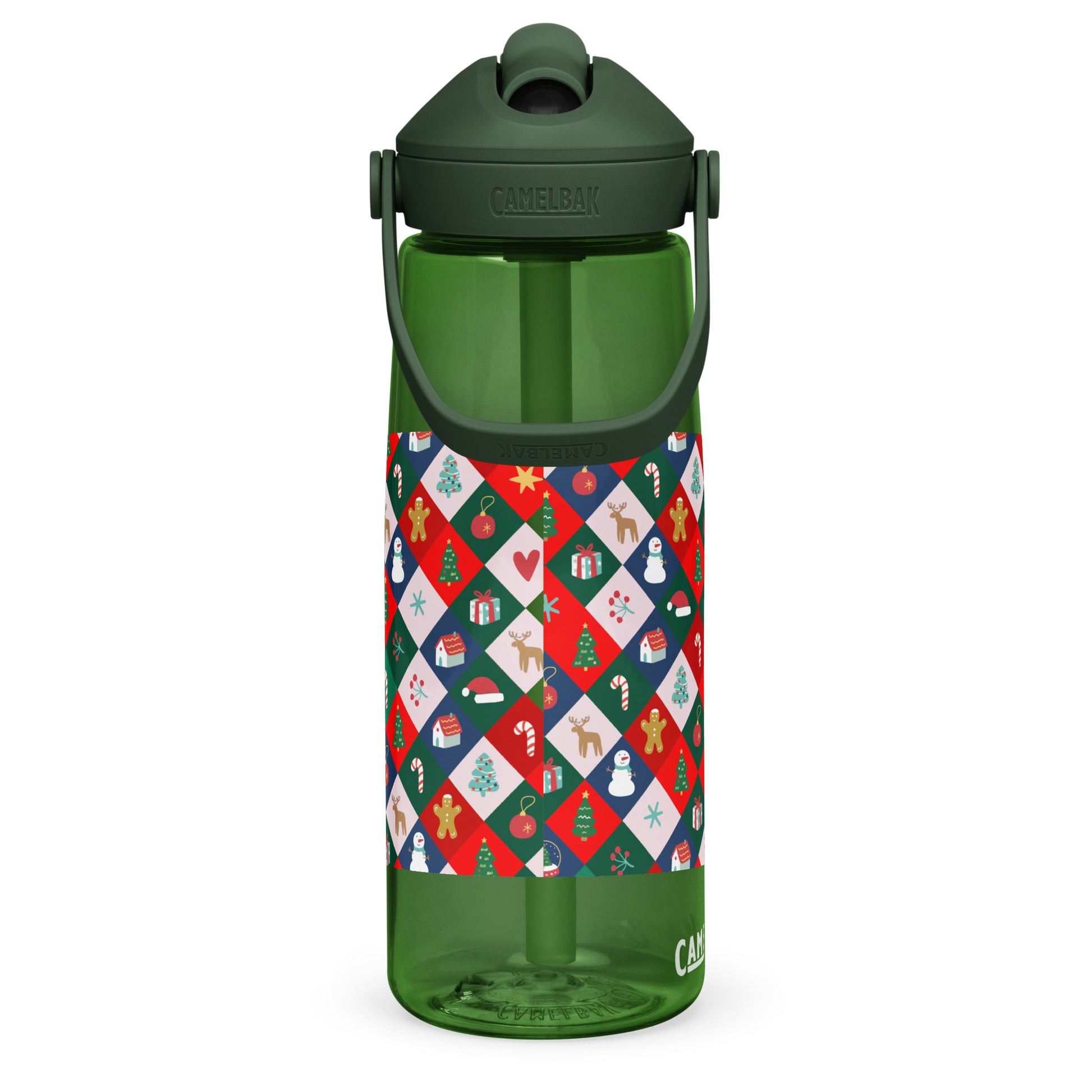 Masha and the Bear Friends Christmas Flip straw water bottle DRINKWARE