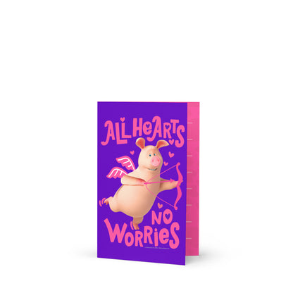 Masha and the Bear Friends Love Day Greeting card 4″×6″ POSTCARD