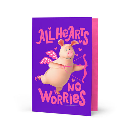 Masha and the Bear Friends Love Day Greeting card 5.83″×8.27″ POSTCARD