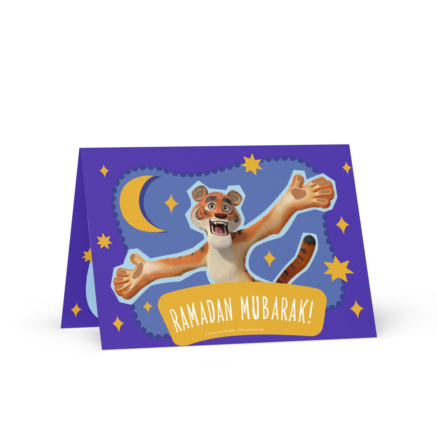 Masha and the Bear Friends Ramadan Greeting card 5″×7″ POSTCARD