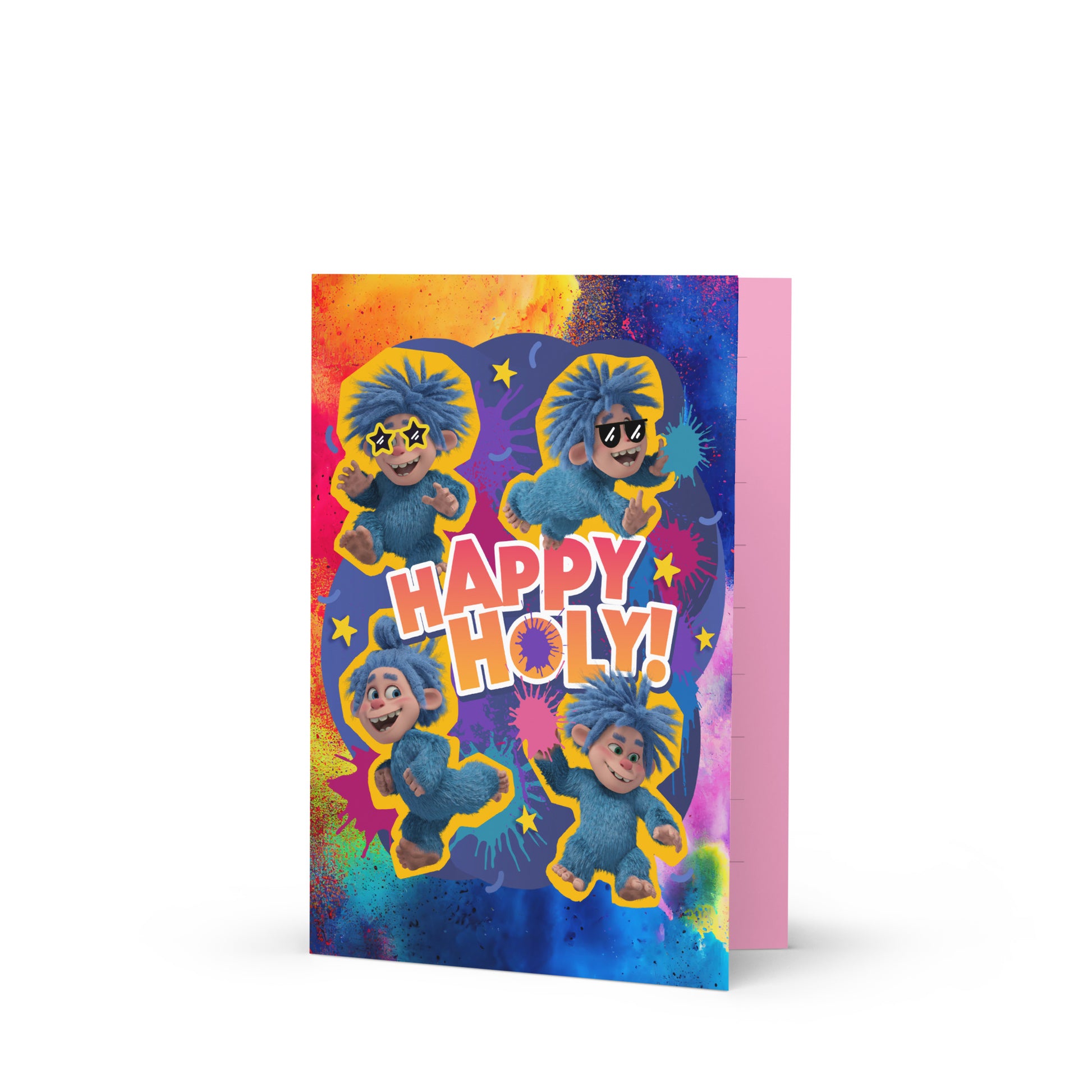 Masha and the Bear Friends Color Splash Greeting card 5″×7″ POSTCARD