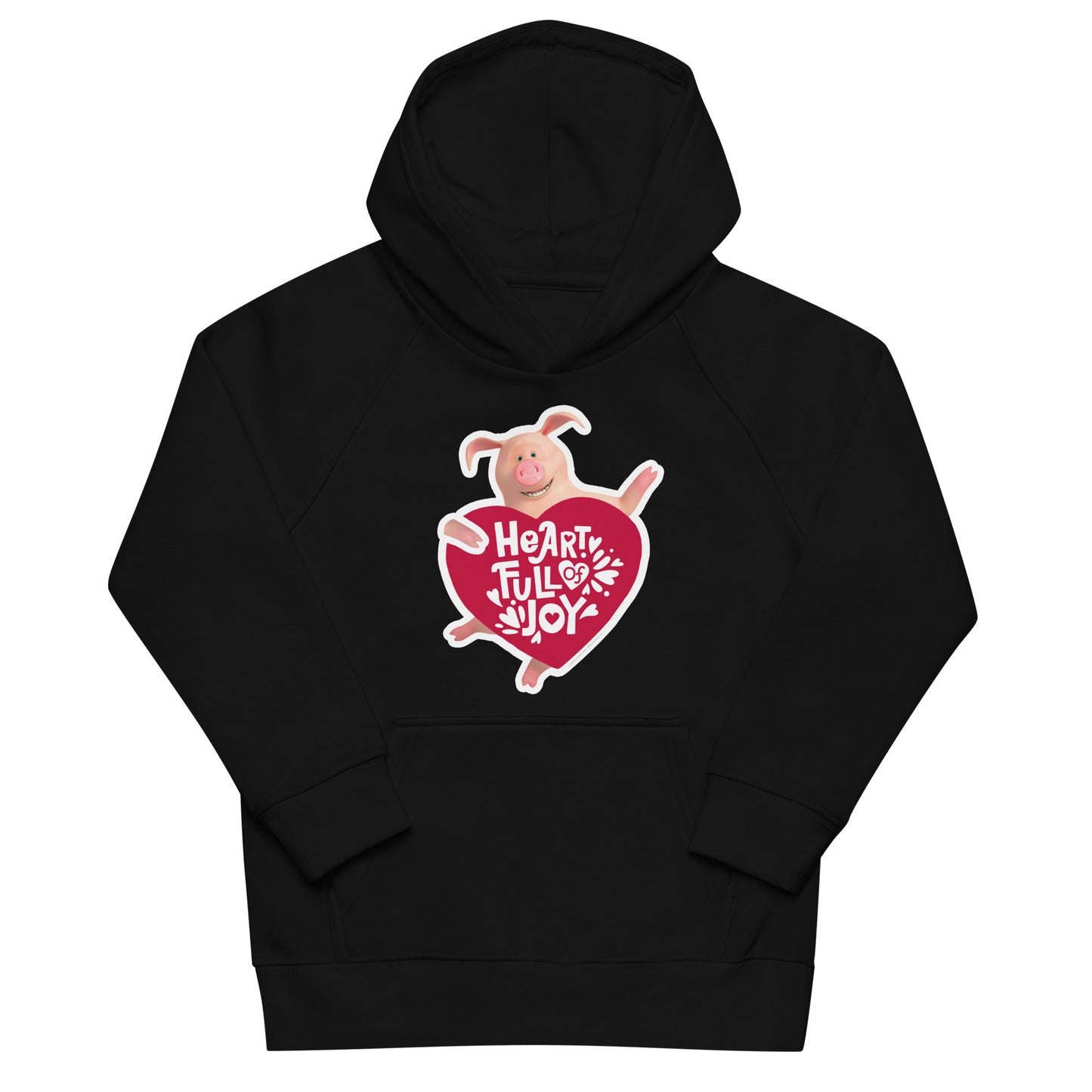 Masha and the Bear Friends Love Day Kids eco hoodie Black T-SHIRT