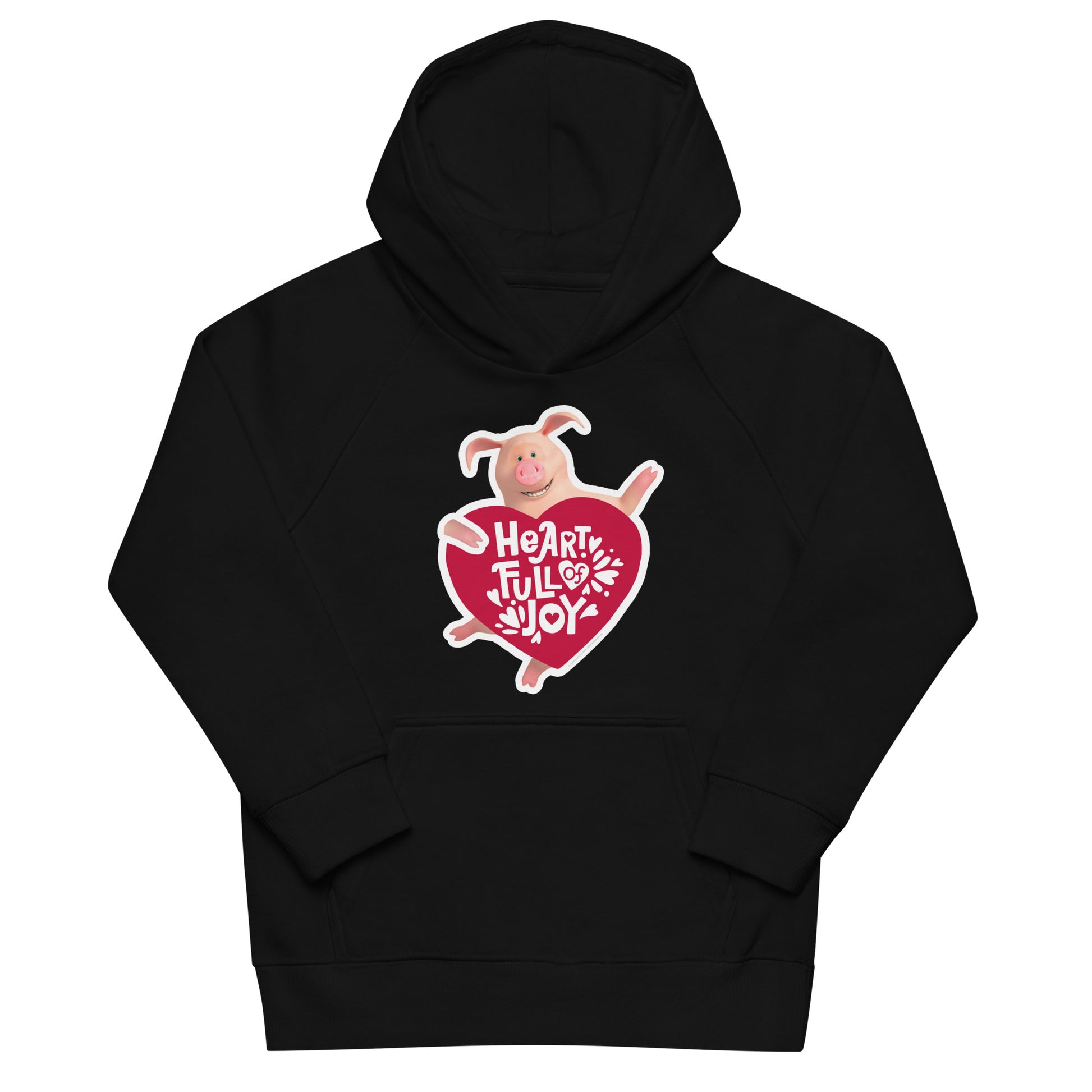 Masha and the Bear Friends Love Day Kids eco hoodie Black T-SHIRT