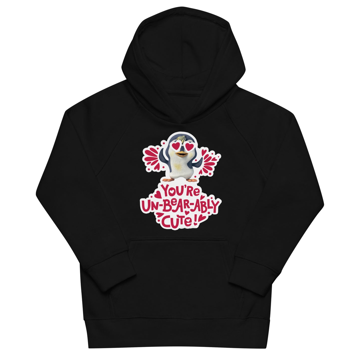Masha and the Bear Friends Love Day Kids eco hoodie Black T-SHIRT
