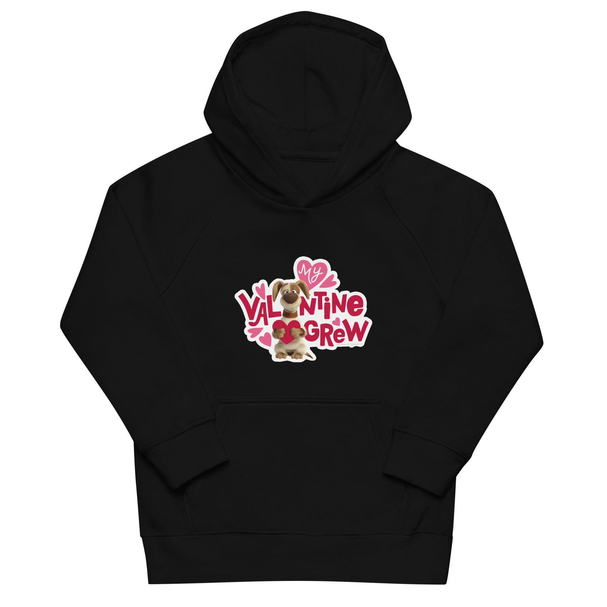 Masha and the Bear Friends Love Day Kids eco hoodie Black T-SHIRT