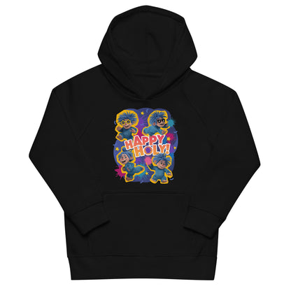 Masha and the Bear Friends Color Splash Kids eco hoodie Black T-SHIRT