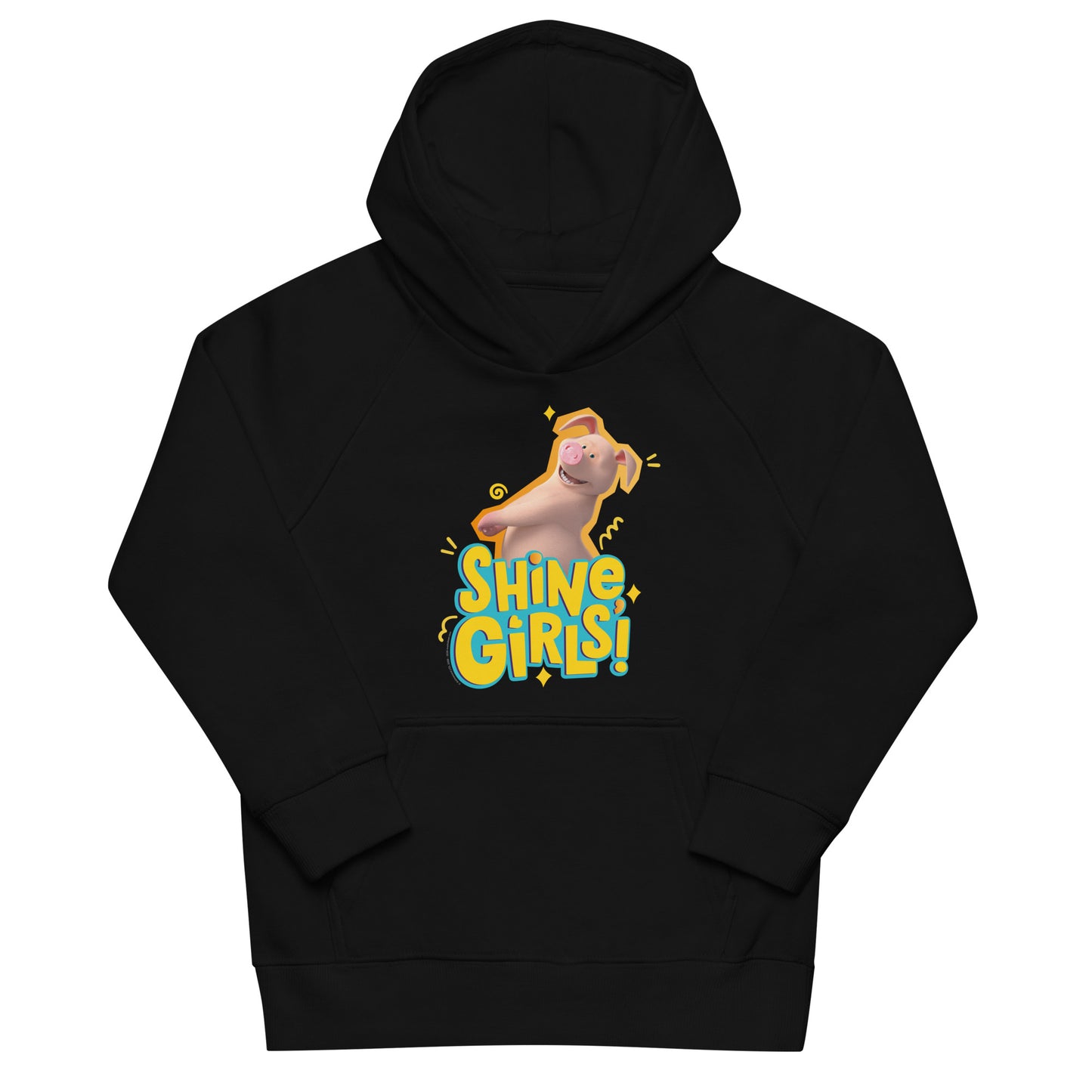 Masha and the Bear Friends For Her Kids eco hoodie Black T-SHIRT