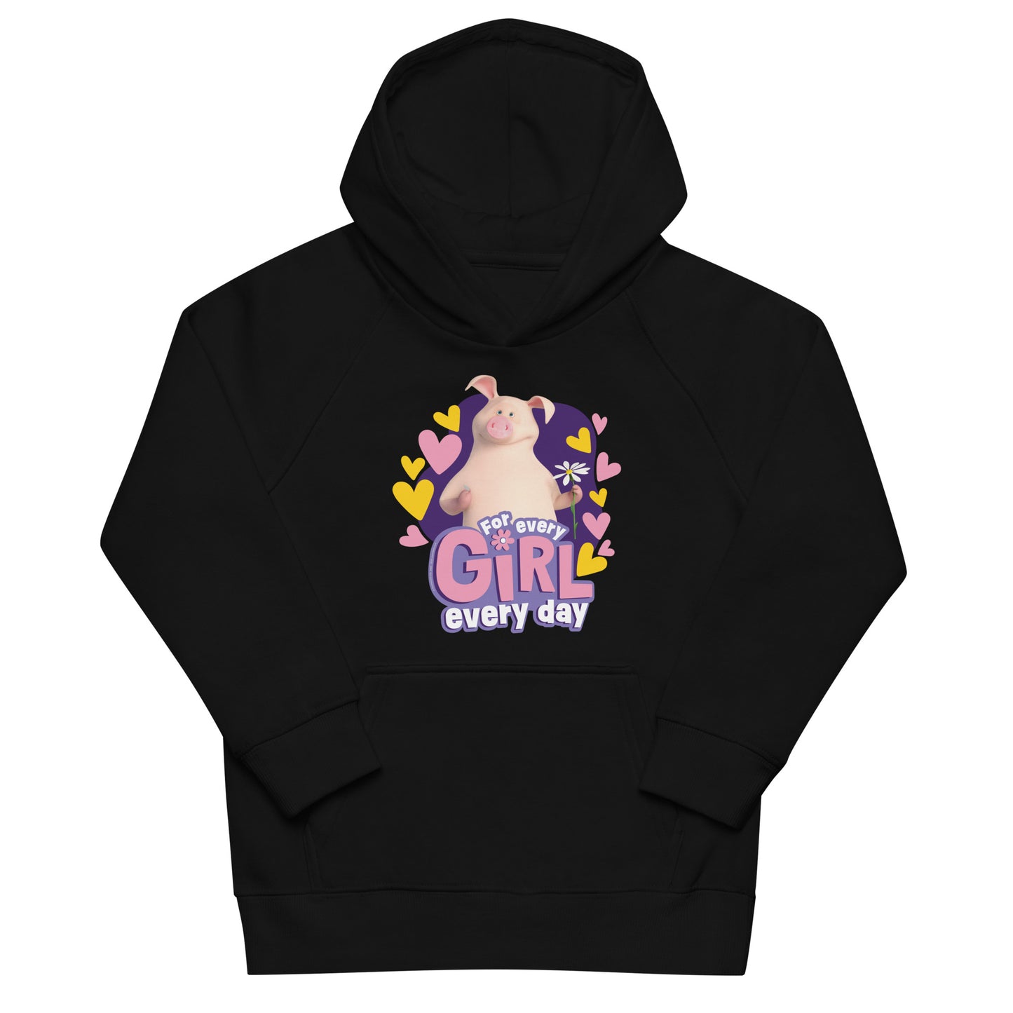 Masha and the Bear Friends For Her Kids eco hoodie Black T-SHIRT