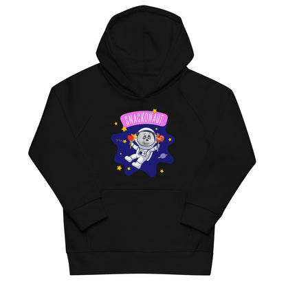 Masha and the Bear Friends Snackonaut Kids eco hoodie Black T-SHIRT