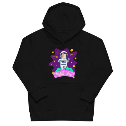 Masha and the Bear Friends Cosmic Cutie! Kids eco hoodie Black T-SHIRT