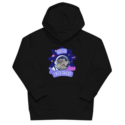 Masha and the Bear Friends I Need Snacks! Kids eco hoodie Black T-SHIRT