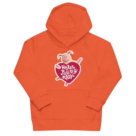 Masha and the Bear Friends Love Day Kids eco hoodie Burnt Orange T-SHIRT