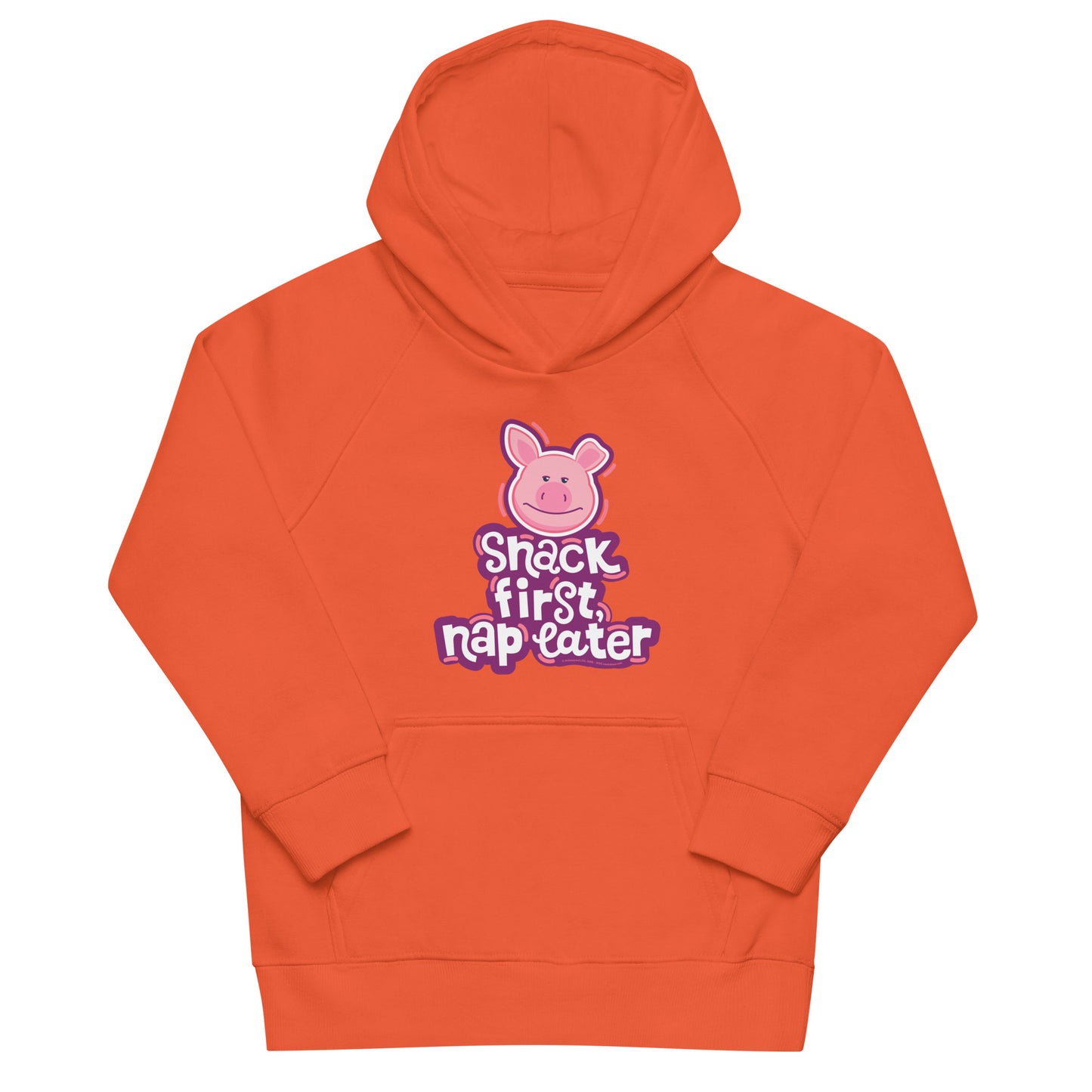 Masha and the Bear Friends: Emoji Kids eco hoodie Burnt Orange T-SHIRT