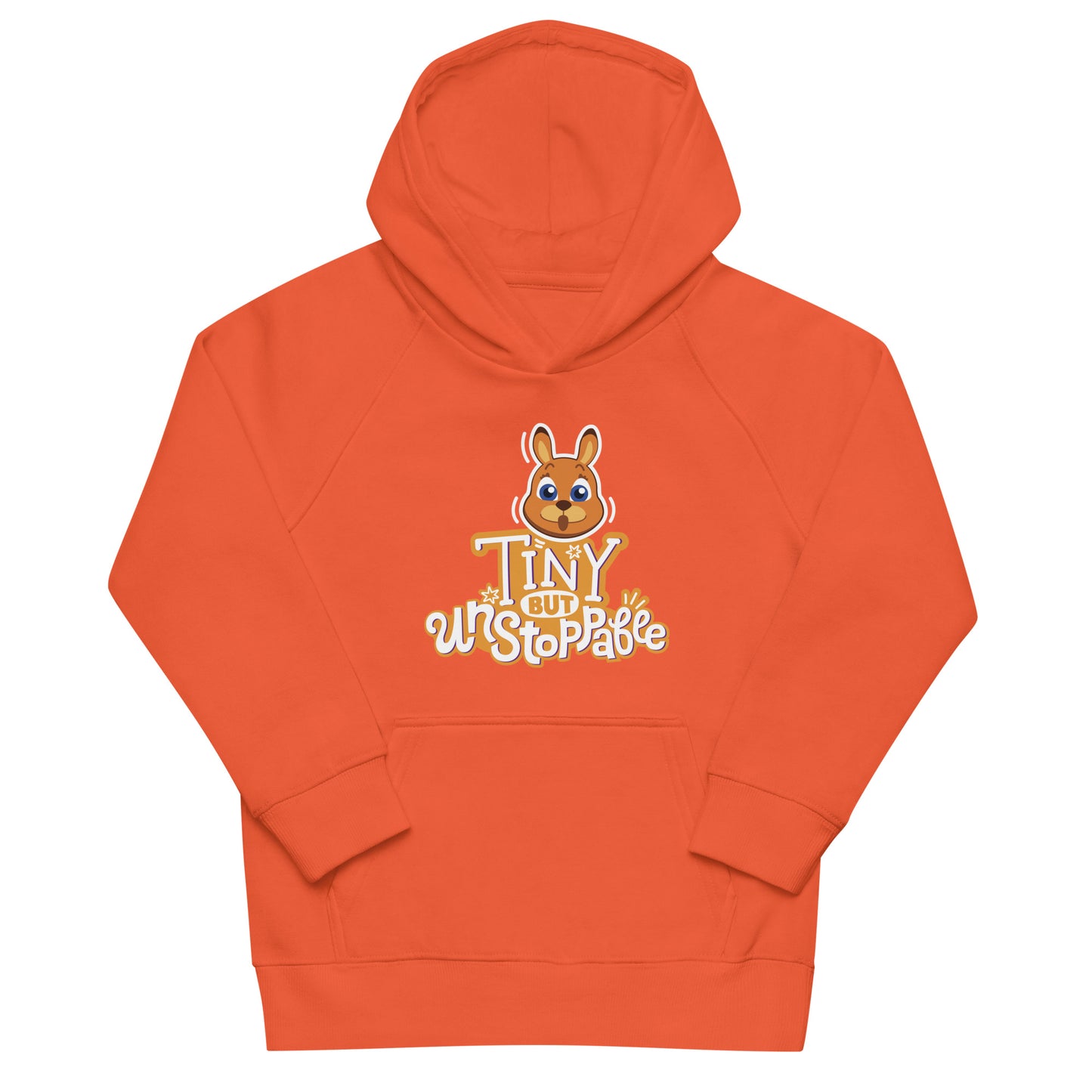 Masha and the Bear Friends: Emoji Kids eco hoodie Burnt Orange T-SHIRT