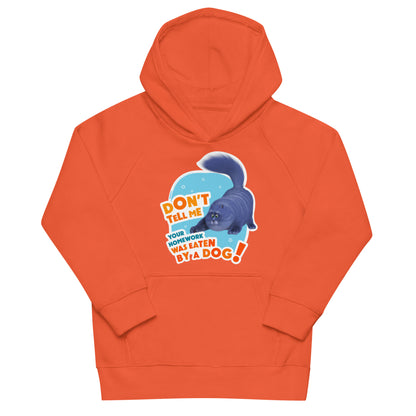 Masha and the Bear Friends: Cat Kids eco hoodie Burnt Orange T-SHIRT