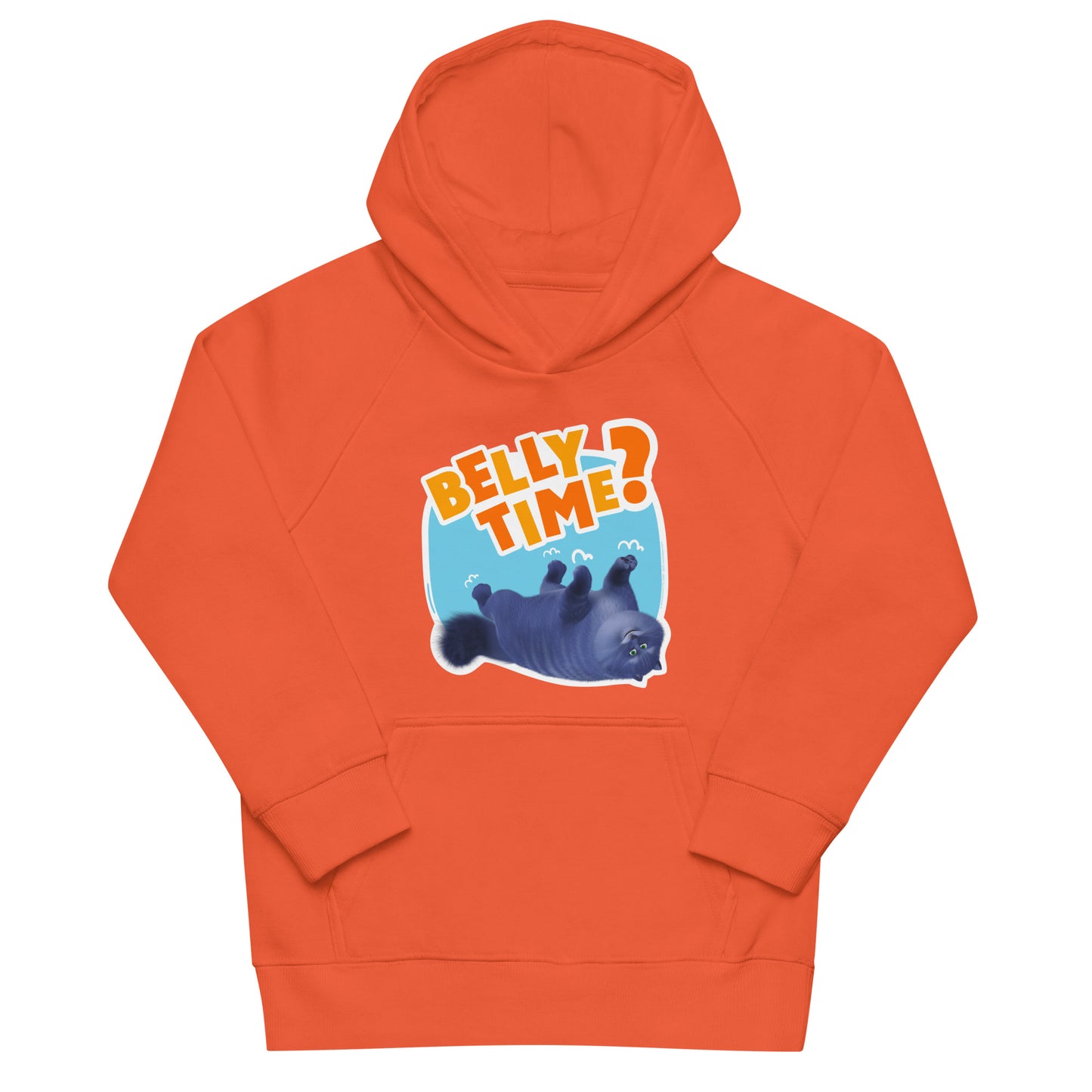 Masha and the Bear Friends: Cat Kids eco hoodie Burnt Orange T-SHIRT