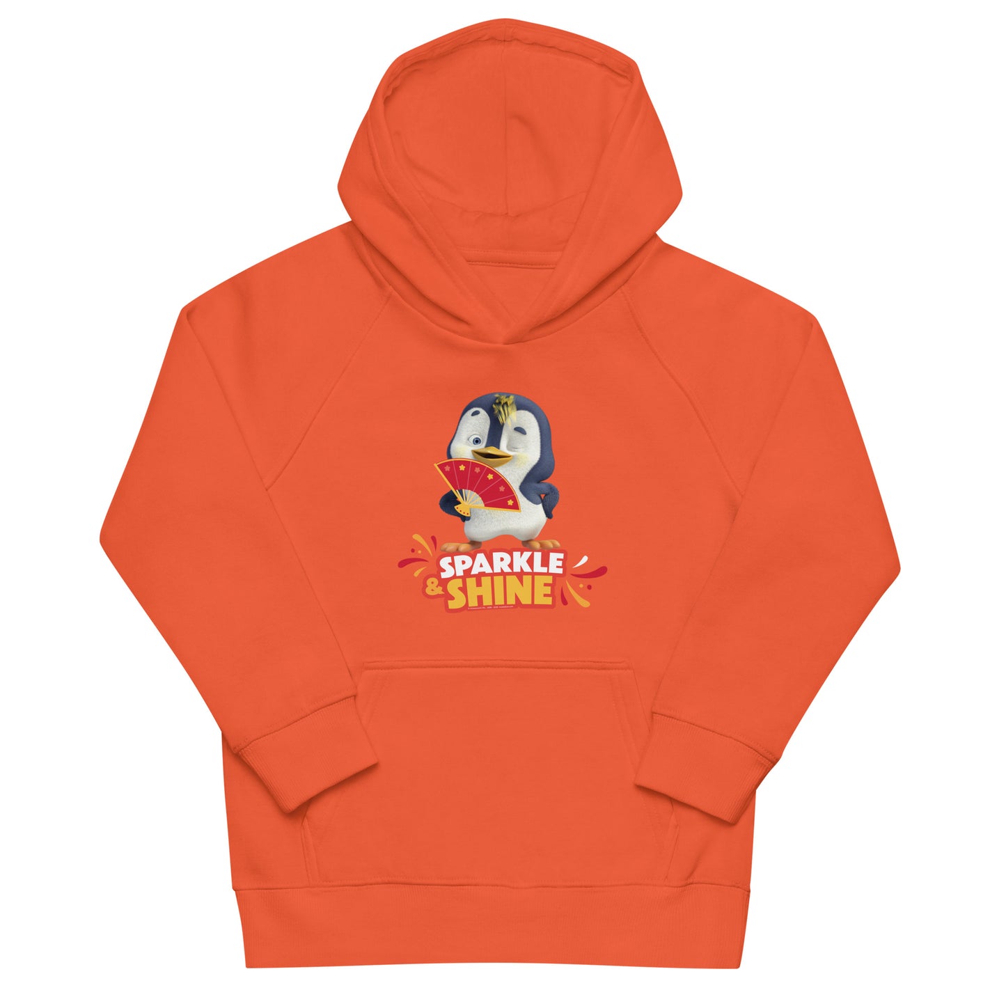 Masha and the Bear Friends Lunar Horse Kids eco hoodie Burnt Orange T-SHIRT