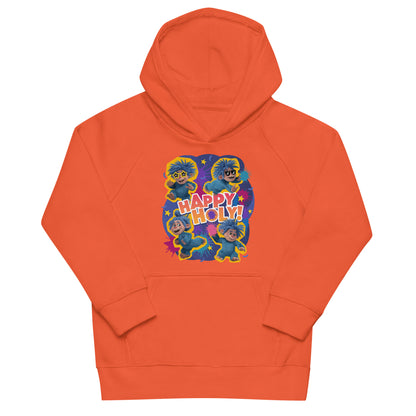 Masha and the Bear Friends Color Splash Kids eco hoodie Burnt Orange T-SHIRT