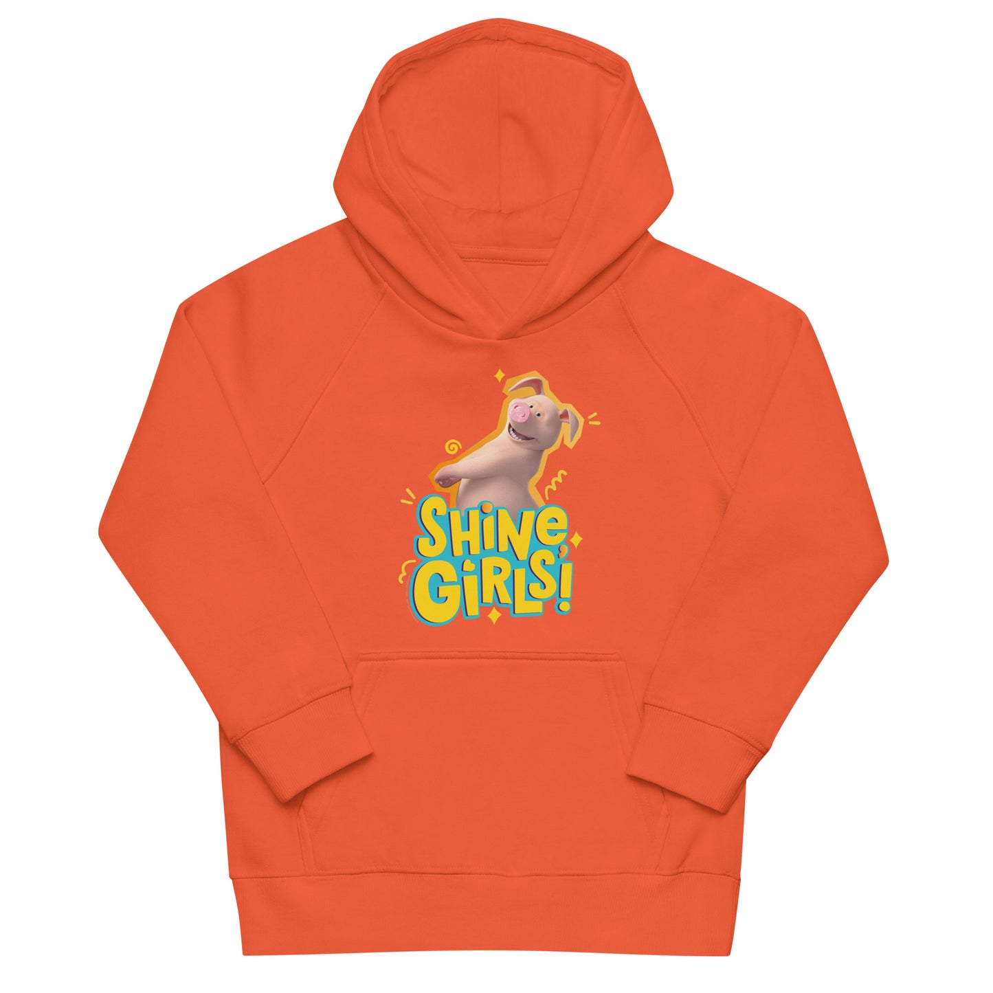 Masha and the Bear Friends For Her Kids eco hoodie Burnt Orange T-SHIRT