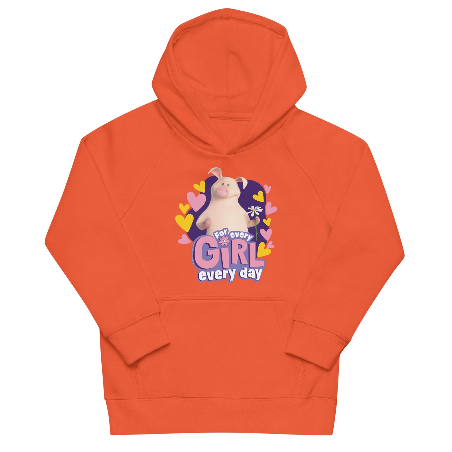 Masha and the Bear Friends For Her Kids eco hoodie Burnt Orange T-SHIRT
