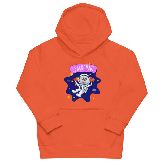 Masha and the Bear Friends Snackonaut Kids eco hoodie Burnt Orange T-SHIRT