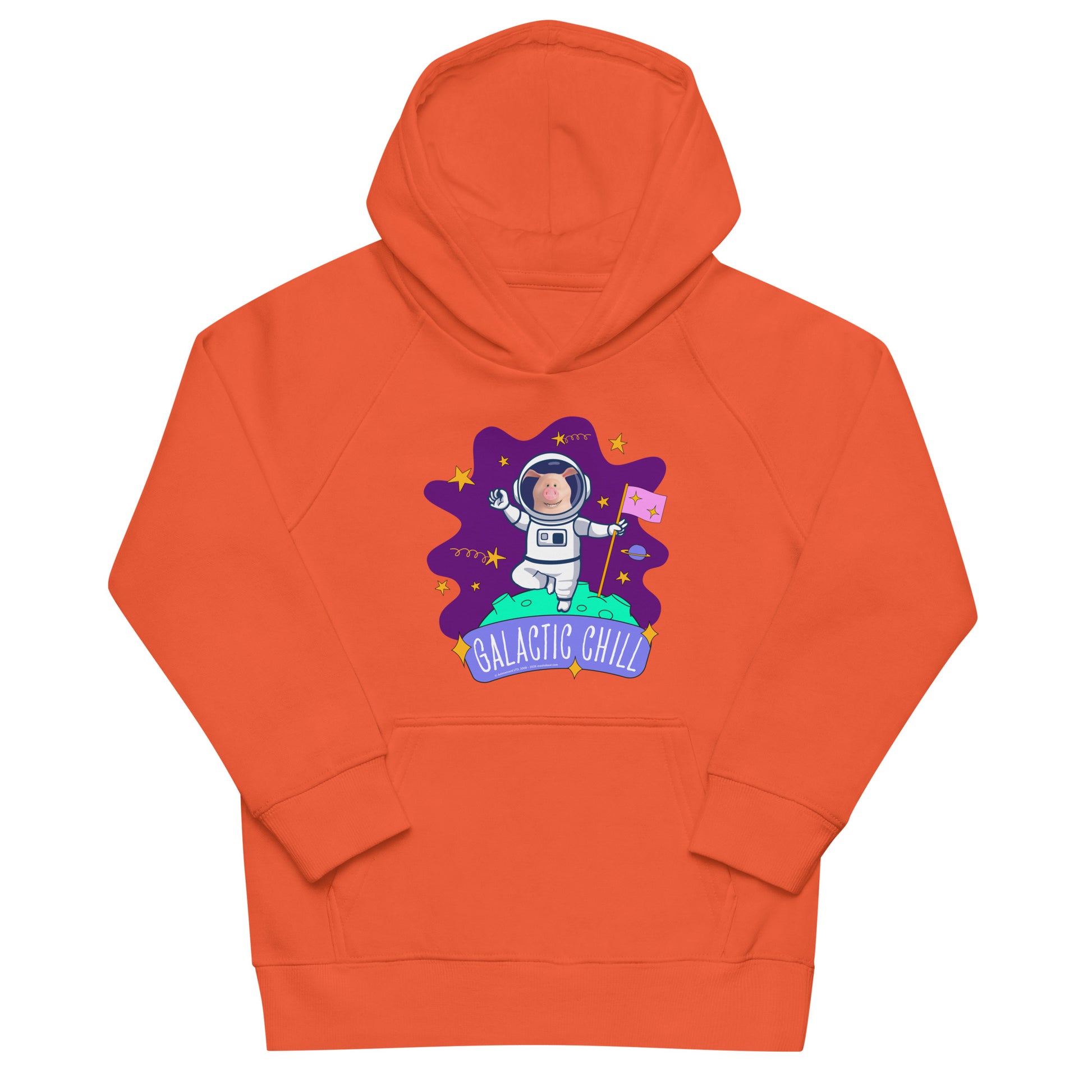 Masha and the Bear Friends Galactic Chill Kids eco hoodie Burnt Orange T-SHIRT