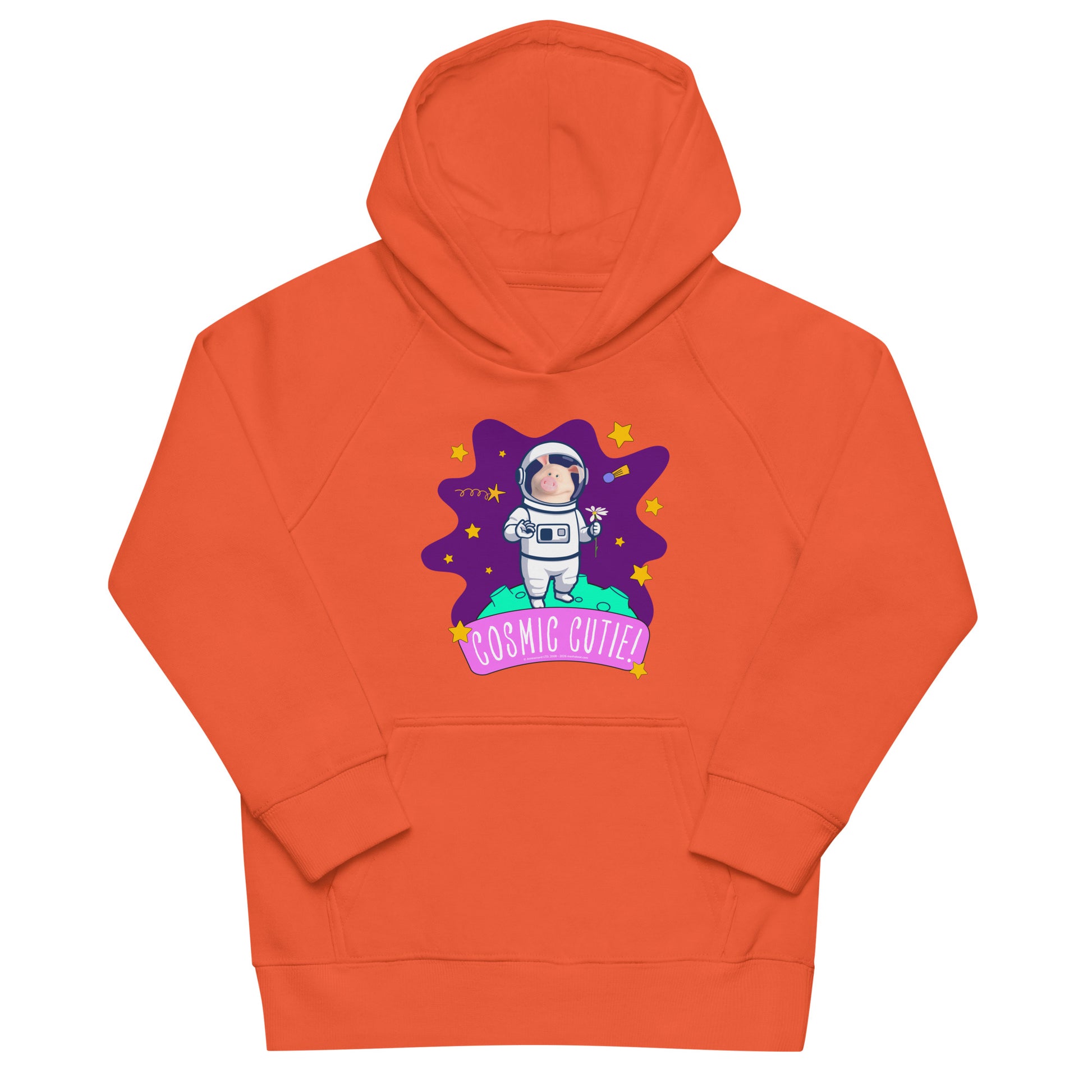 Masha and the Bear Friends Cosmic Cutie! Kids eco hoodie Burnt Orange T-SHIRT